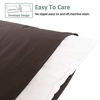 Picture of NTBAY Queen Pillowcases Set of 4, 100% Brushed Microfiber, Soft and Cozy, Wrinkle, Fade, Stain Resistant with Envelope Closure, 20"x 30", Dark Brown