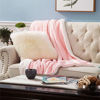 Picture of BEDSURE Sherpa Fleece Blanket Twin Size Pink Plush Blanket Fuzzy Soft Blanket Microfiber