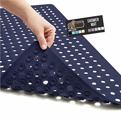 The Original Gorilla Grip Patented Shower and Bathtub Mat, 35x16, Long Bath  Tub Floor Mats with Suction Cups Drainage Holes, Machine Washable Soft on