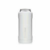 Picture of BrüMate Hopsulator Slim Double-Walled Stainless Steel Insulated Can Cooler for 12 Oz Slim Cans (Glitter White)