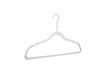 Picture of Amazon Basics Velvet Non-Slip Suit Clothes Hangers, Ivory/Rose Gold - Pack of 50