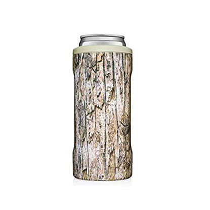 Picture of BrüMate Hopsulator Slim Double-Walled Stainless Steel Insulated Can Cooler for 12 Oz Slim Cans (Textured Camo)