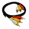 Picture of 6FT RCA M/Mx3 Audio/Video Cable Gold Plated - Audio Video RCA Cable 6ft