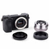 Picture of 5 Pack Body Cap and Rear Lens Cap Cover Kit for Sony Alpha and NEX Series E-Mount Camera & Lens for Sony A7 A7II A7III A7C A7S A7SII A7SIII A7R A7RII A7RIII A7RIV A6600 A6500 A6400 A6300 A6100 A6000