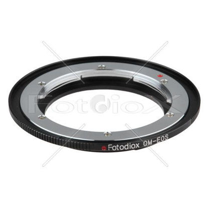 Picture of Fotodiox Pro Lens Mount Adapter -- Olympus OM Lens - Canon EOS Camera, for Canon EOS 1D, 1DS, Mark II, III, IV, 1DC, 1DX, D30, D60, 10D, 20D, 20DA, 30D, 40D, 50D, 60D, 60DA, 5D, Mark II, Mark III, 7D, Rebel XT, XTi, XSi, T1, T1i, T2i, T3, T3i, T4, T4i, C3