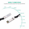 Picture of 10G SFP+ Twinax Cable, Direct Attach Copper(DAC) Passive Cable, 0.5-Meter, for Cisco SFP-H10GB-CU0.5M, Ubiquiti, D-Link, Supermicro, Netgear, Mikrotik, ZTE