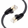 Picture of Cat 7 Ethernet Cable 20 ft, MORELECS Nylon Braided Cat 7 Internet Cable 20 ft Ethernet Cable RJ45 Network Cable Cat7 LAN Cable for PC Laptop Modem Router Cable Ethernet