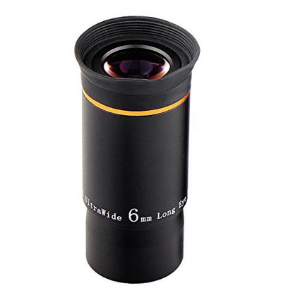Picture of SVBONY Telescope Eyepiece Fully Mutil Coated 1.25 inches Telescope Accessories Set 66 Degree Ultra Wide Angle HD 6mm for Astronomy Telescope