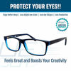 Picture of Blue Light Blocking Glasses - Anti-Fatigue Computer Monitor Gaming Glasses Prevent Headaches Gamer Glasses