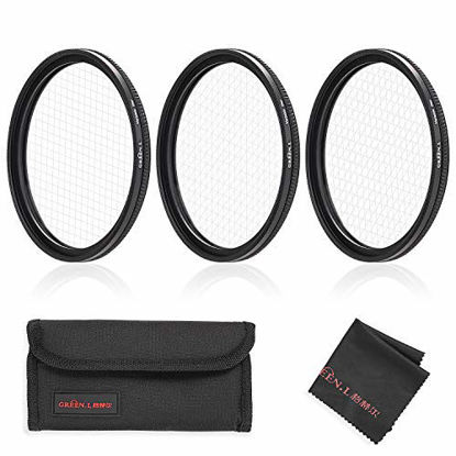 Picture of GREEN.L Star Filter Set 49mm Adjustable 4 Points 6 Points 8 Points Slim Star Filter with Filter Pouch Cleaning Coth