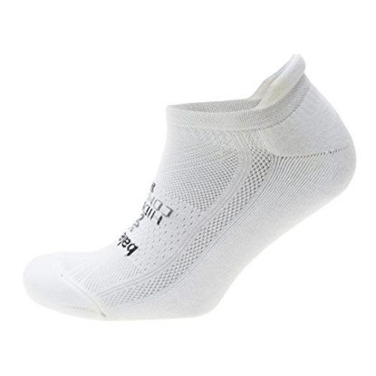 Picture of Balega Hidden Comfort No-Show Running Socks for Men and Women (1 Pair), White, Small