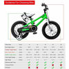 Picture of RoyalBaby Kids Bike Boys Girls Freestyle BMX Bicycle with Training Wheels Gifts for Children Bikes 12 Inch Green