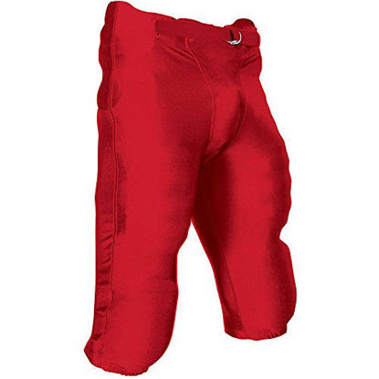 Picture of CHAMPRO Youth Integrated Football Game Pant Scarlet XS