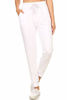 Picture of Leggings Depot JGA128-WHITE-G-S Solid Jogger Track Pants w/Pockets, Small