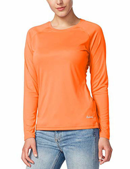 GetUSCart- BALEAF Women's UPF 50+ Sun Protection T-Shirt SPF Long/Short  Sleeve Dri Fit Lightweight Shirt Outdoor Hiking Light Green Size XL