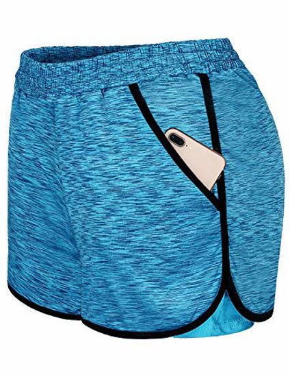 GetUSCart- Blevonh Gym Shorts for Women,Soft Yoga Short Pants