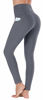 Picture of Ewedoos Women's Yoga Pants with Pockets - Leggings with Pockets, High Waist Tummy Control Non See-Through Workout Pants (EW320 Gray, X-Large)