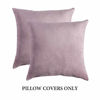 Picture of MIULEE Pack of 2, Velvet Soft Solid Decorative Square Throw Pillow Covers Set Cushion Case for Sofa Bedroom Car 20 x 20 Inch 50 x 50 cm