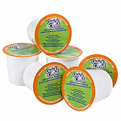 Picture of 6-Pack of Cleaning Cups for Keurig K-Cup Machines - 2.0 Compatible, Stain Remover, Non-Toxic - By Quick & Clean