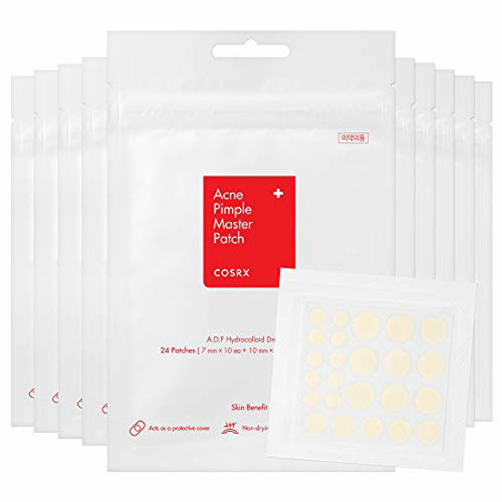 Picture of COSRX Acne Pimple Master Patch 240 Patches (10 Packs of 24 Patches) | A.D.F. Hydrocolloid Dressing | Quick & Easy Treatment