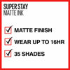 Picture of Maybelline SuperStay Matte Ink City Edition Liquid Lipstick Makeup, Pigmented Matte,, Long-Lasting Wear, Smooth Matte Finish, Composer, 0.17 Fl Oz, Pack of 1