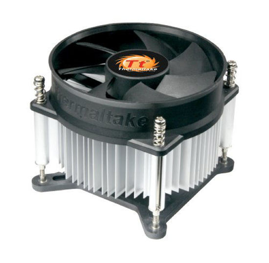 Picture of Thermaltake 7-bladed 92mm 4-Pins PWM Aluminum Extrusion CPU Cooling Fan for Intel Core i7/i5/i3 CLP0556-B