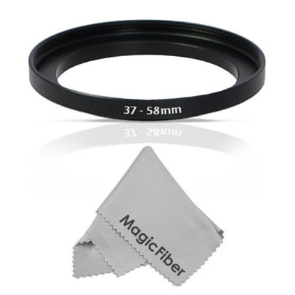 Picture of Goja 37-58MM Step-Up Adapter Ring (37MM Lens to 58MM Accessory) + Premium MagicFiber Microfiber Cleaning Cloth