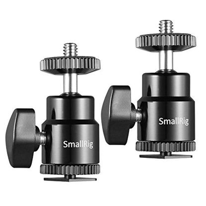 Picture of SMALLRIG 1/4" Camera Hot Shoe Mount with Additional 1/4" Screw (2pcs Pack) - 2059