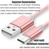 Picture of Kindle Powerline [3 Pack] 5-FT Cable Length iBarbe Nylon Braided Reversible Micro USB Cables High Speed USB 2.0 (Works with Most Micro-USB Tablets and Kindle E-Book Reader) MicroUSB to USB