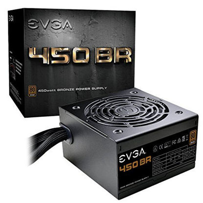 Picture of EVGA 100-BR-0450-K1 450 BR, 80+ BRONZE 450W, 3 Year Warranty, Power Supply