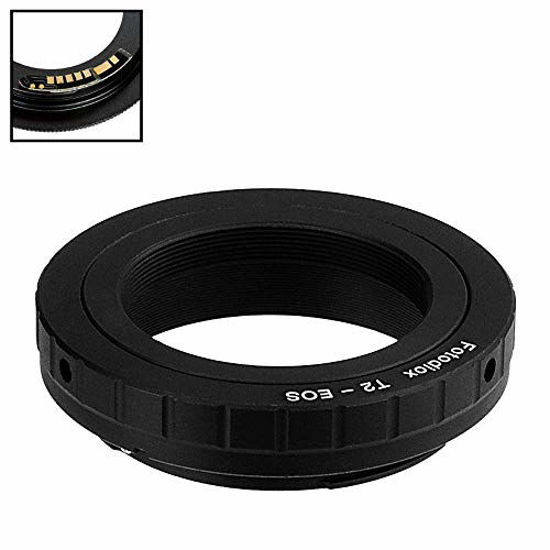 Picture of Fotodiox Lens Mount Adapter Compatible with T-Mount (T/T-2) Screw Mount SLR Lens to Canon EOS (EF, EF-S) Mount D/SLR Camera Body - with Gen10 Focus Confirmation Chip