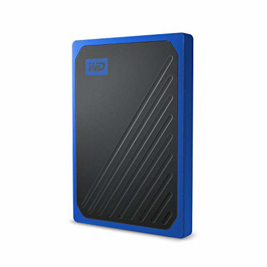 Picture of WD 500GB My Passport Go SSD Cobalt Portable External Storage, USB 3.0 - WDBMCG5000ABT-WESN