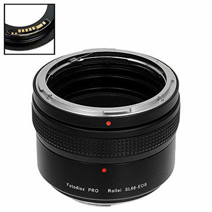 Picture of Fotodiox Pro Lens Mount Adapter Compatible with Rolleiflex SL66 Series Lens to Canon EOS (EF, EF-S) Mount D/SLR Camera Body - with Gen10 Focus Confirmation Chip and Built-in Focusing Helicoid