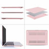 Picture of MOSISO Compatible with MacBook Air 13 inch Case 2020 2019 2018 Release A2337 M1 A2179 A1932 Retina Display with Touch ID, Protective Plastic Hard Shell Case & Keyboard Cover Skin, Rose Quartz