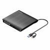 Picture of ROOFULL External CD DVD Drive USB 3.0 Type-C Portable DVD/CD ROM +/-RW Drive Burner Rewriter with Protective Storage Carrying Case Bag for Windows Linux Mac Laptop Desktop, MacBook Pro/ Air, iMac