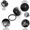 Picture of 49mm Star Filter 3 Pieces Starburst Lens Filter(4 Points,6 Points,8 Points) with Centre Pinch Lens Cap for Nikon Sony Olympus and Other DSLR Cameras + 3 Slot Filter Pouch