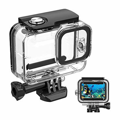 Picture of 60M/ 196FT Waterproof Case for Gopro Hero 8 Housing, HONGDAK Underwater Hero 8 Protective Housing Case Shell Bracket Gopro Hero8 Accessories, Diving Case for Go Pro Action Camera