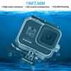 Picture of 60M/ 196FT Waterproof Case for Gopro Hero 8 Housing, HONGDAK Underwater Hero 8 Protective Housing Case Shell Bracket Gopro Hero8 Accessories, Diving Case for Go Pro Action Camera