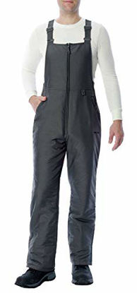 Picture of Arctix Men's Essential Insulated Bib Overalls, Charcoal, Large (36-38W 32L)