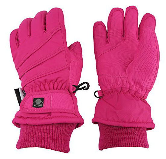 Picture of N'Ice Caps Kids Bulky Thinsulate Waterproof Winter Snow Ski Glove with Ridges (Fuchsia 1, 3-4 Years)