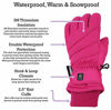 Picture of N'Ice Caps Kids Bulky Thinsulate Waterproof Winter Snow Ski Glove with Ridges (Fuchsia 1, 3-4 Years)