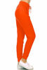 Picture of Leggings Depot JGA128-ORANGE-M Solid Jogger Track Pants w/Pockets, Medium