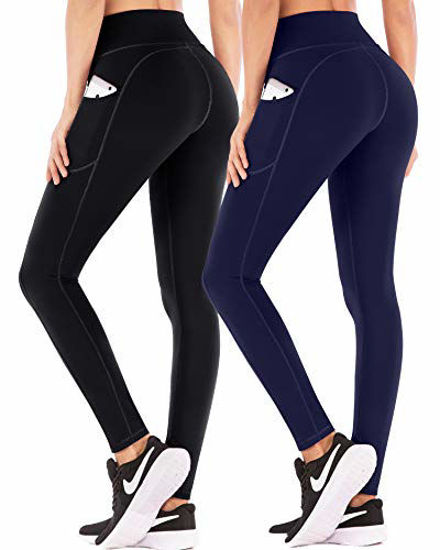 IUGA High Waist Yoga Pants with Pockets, Gym Leggings for Women Tummy  Control, Workout Leggings for Women 4 Way Stretch Black : :  Fashion