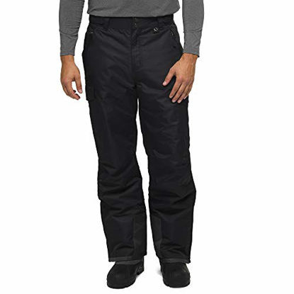 Picture of Arctix Men's Snow Sports Cargo Pants, Black/Charcoal, 4X-Large (52-54W 30L)