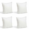 Picture of Foamily Set of 4-16 x 16 Premium Hypoallergenic Stuffer Pillow Inserts Sham Square Form Polyester, 16" L X 16" W, Standard/White