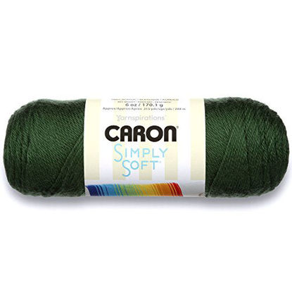 Picture of Caron Simply Soft Solids Yarn (4) Medium Gauge 100% Acrylic - 6 oz - Dark Sage - Machine Wash & Dry