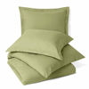 Picture of Nestl Duvet Cover 3 Piece Set - Ultra Soft Double Brushed Microfiber Hotel Collection - Comforter Cover with Button Closure and 2 Pillow Shams, Sage - Full (Double) 80"x90"