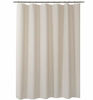 Picture of AmazerBath Plastic Shower Curtain, 72 x 72 Inches Khaki EVA 8G Thick Bathroom Shower Curtains Eco-Friendly with Heavy Duty Clear Stones and Grommet Holes