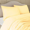 Picture of Nestl Duvet Cover 3 Piece Set - Ultra Soft Double Brushed Microfiber Hotel Collection - Comforter Cover with Button Closure and 2 Pillow Shams, Vanilla Yellow - Queen 90"x90"