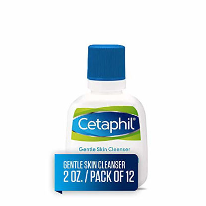 Picture of CETAPHIL Gentle Skin Cleanser | 2 fl oz (Pack of 12) | Hydrating Face Wash & Body Wash | Ideal for Sensitive, Dry Skin | Non-Irritating | Wont Clog Pores | Fragrance-Free | Dermatologist Recommended